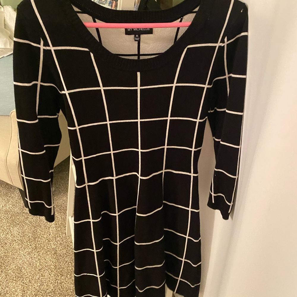 Black and white dress